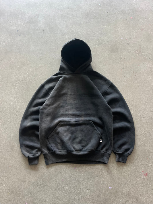 90’S SUNFADED BLACK GHOST PRINT RUSSELL - M/L