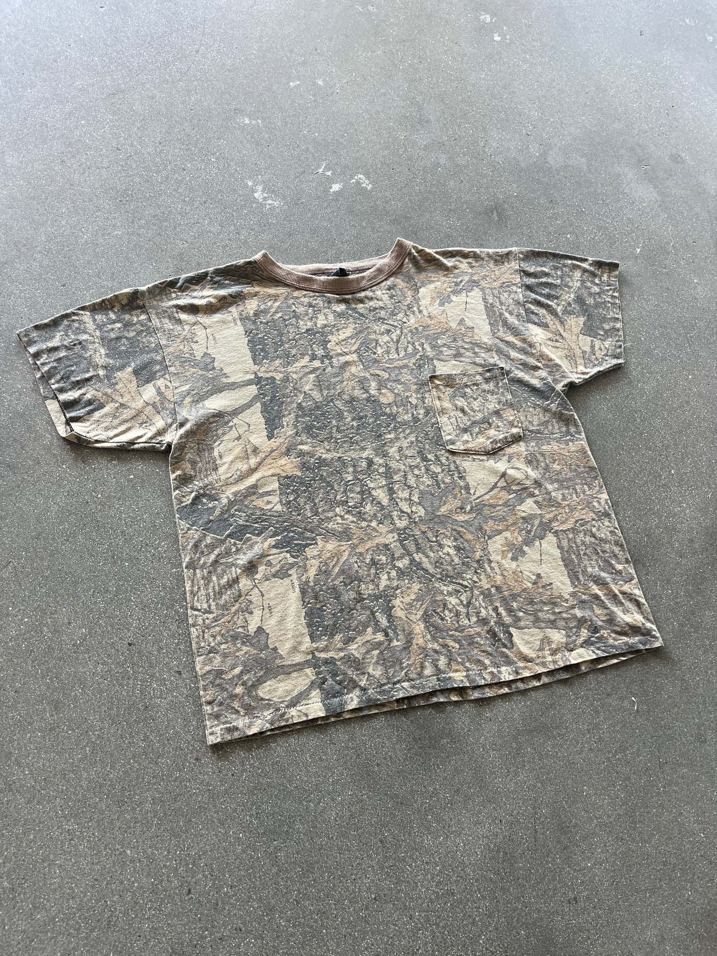 90’S REALTREE CAMO POCKET TEE - BOXY L