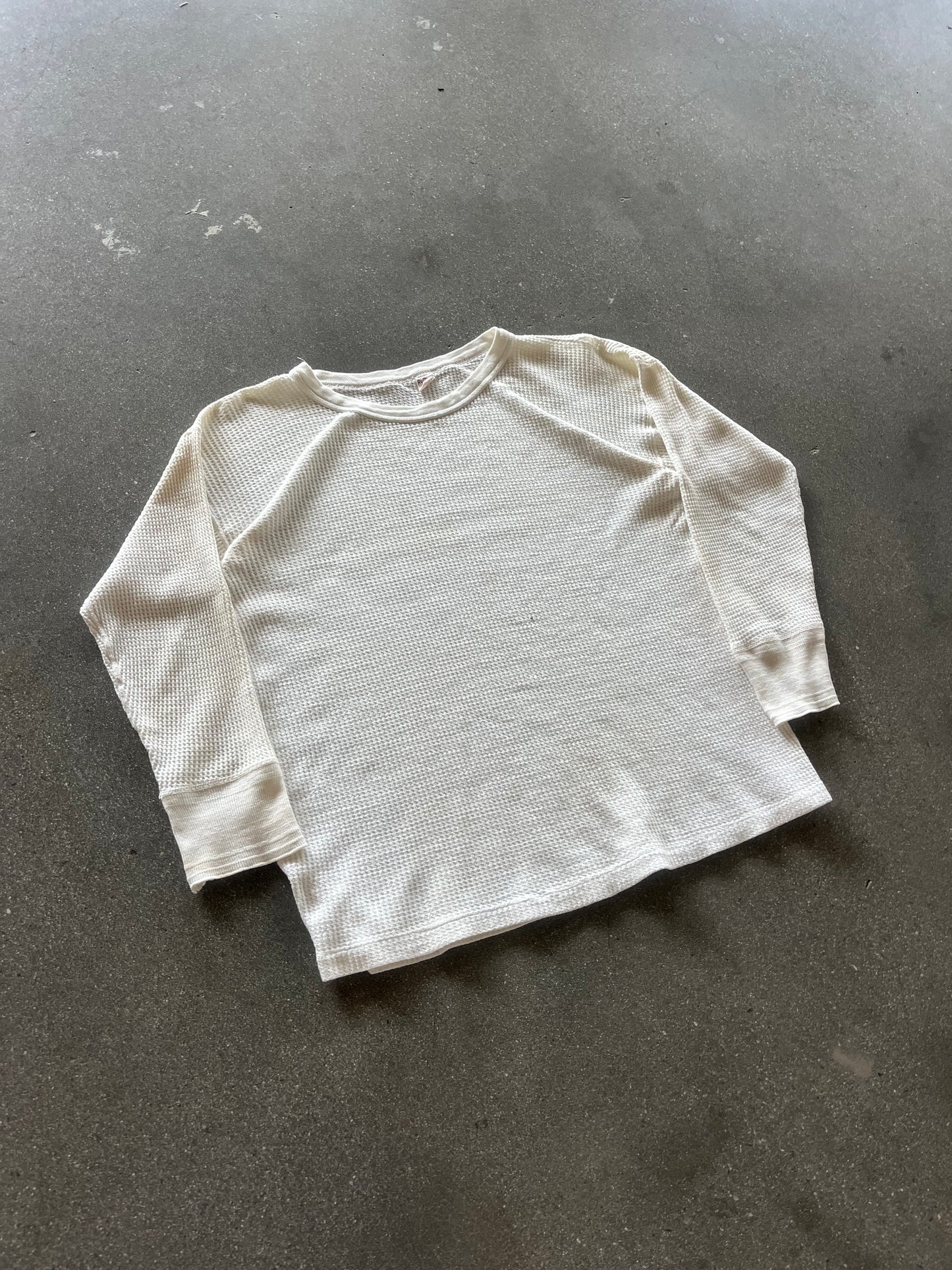 60’S CREAM RUSSELL WAFFLE THERMAL - BOXY M