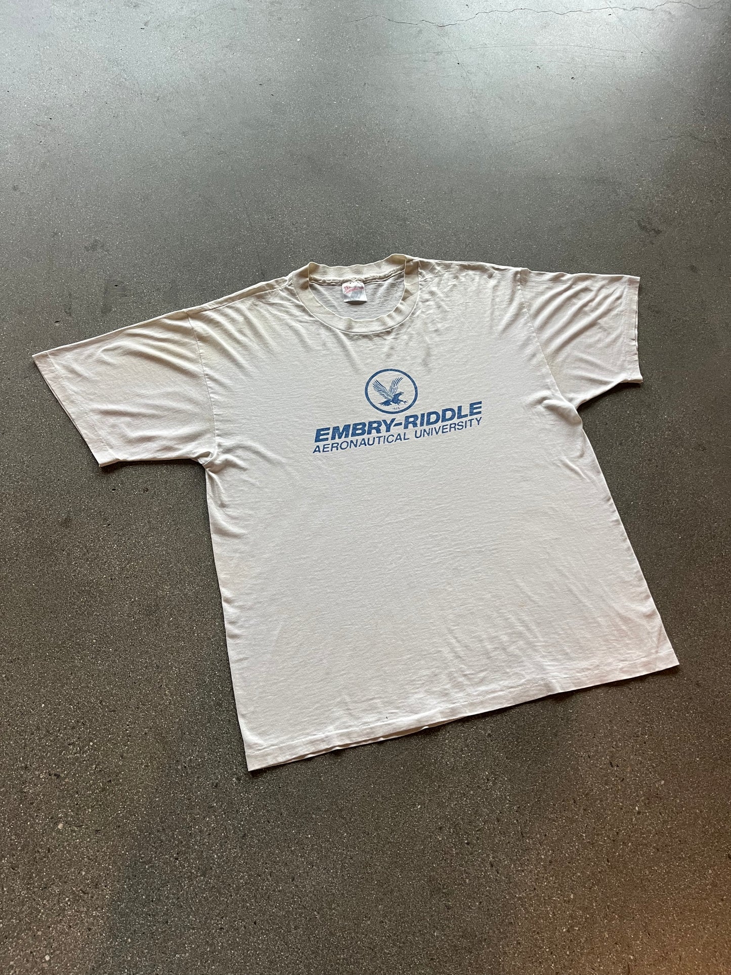 90’S EMBRY RIDDLE UNIVERSITY TEE - BOXY L/XL