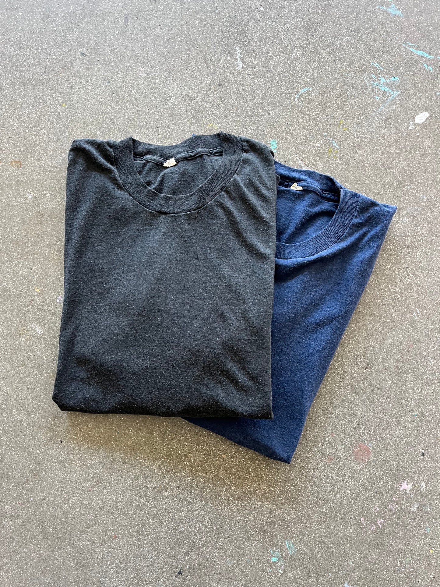 90’S FADED BLACK AND NAVY BLANK (2 PACK) - L