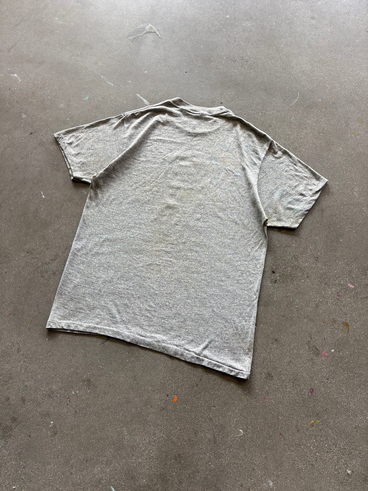 80’S HEATHER GRAY “YORK HIGH” TEE - M/L
