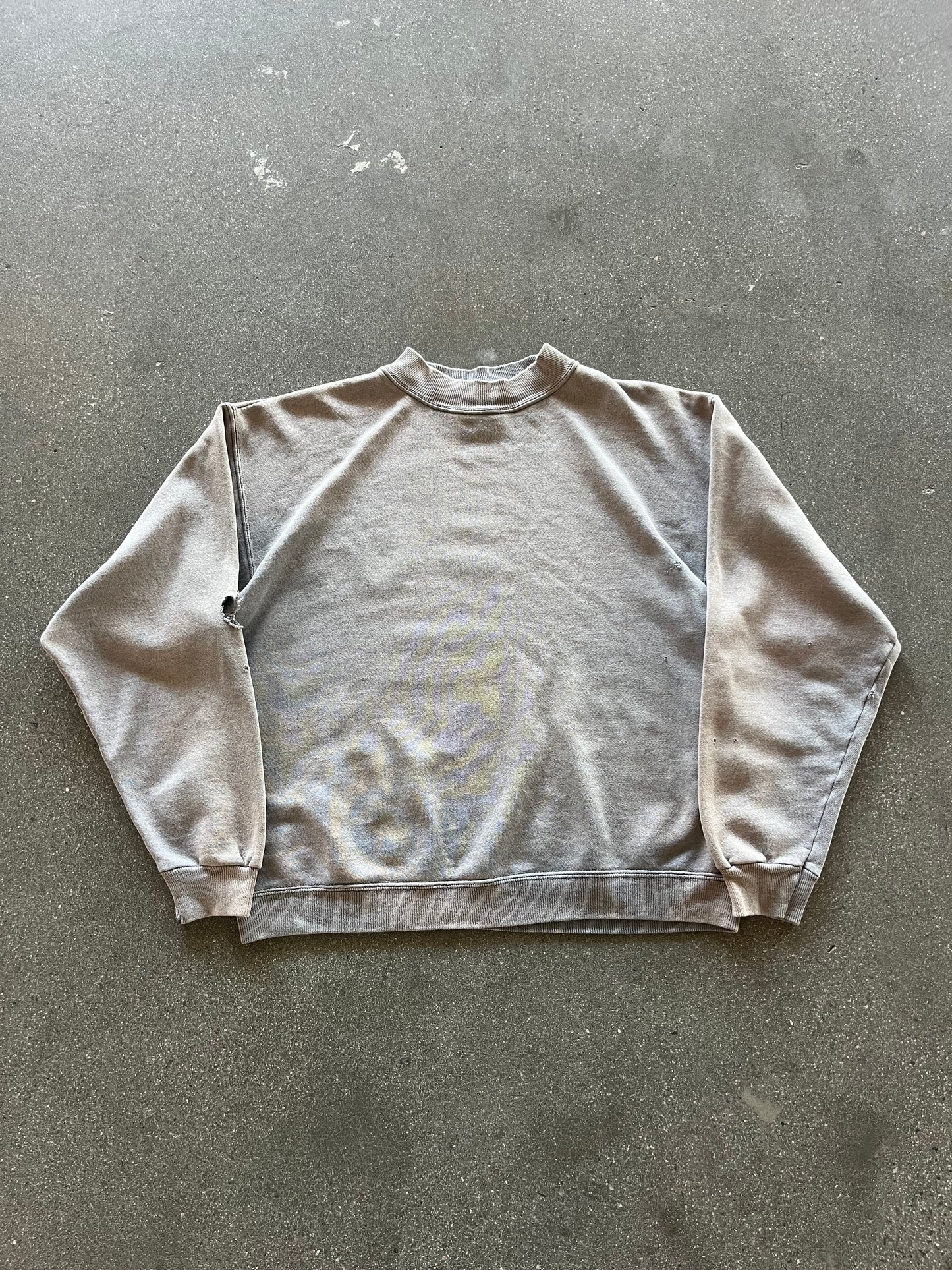 80’S SUNFADED CHARCOAL CREWNECK - BOXY M