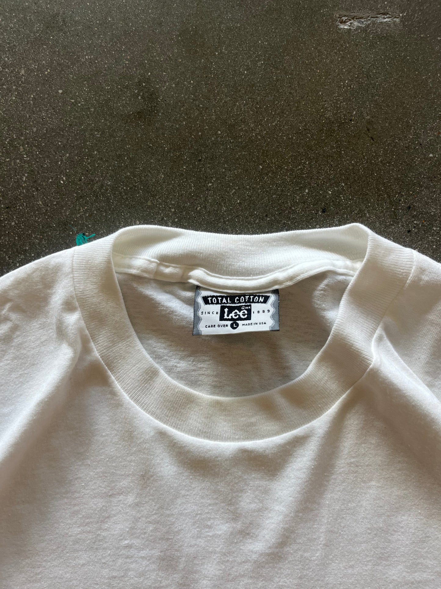 90’S WHITE POCKET TEE - L/XL