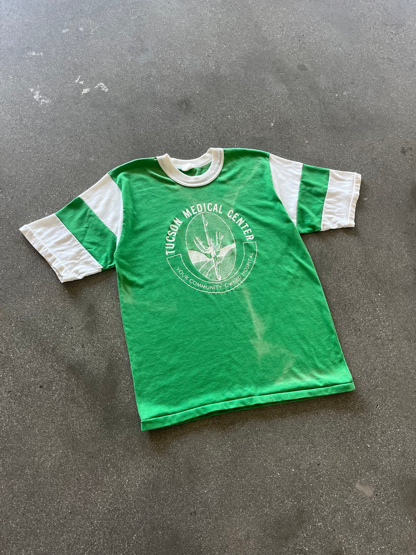 80’S SUNFADED “TUCSON MEDICAL CENTER” JERSEY TEE - M