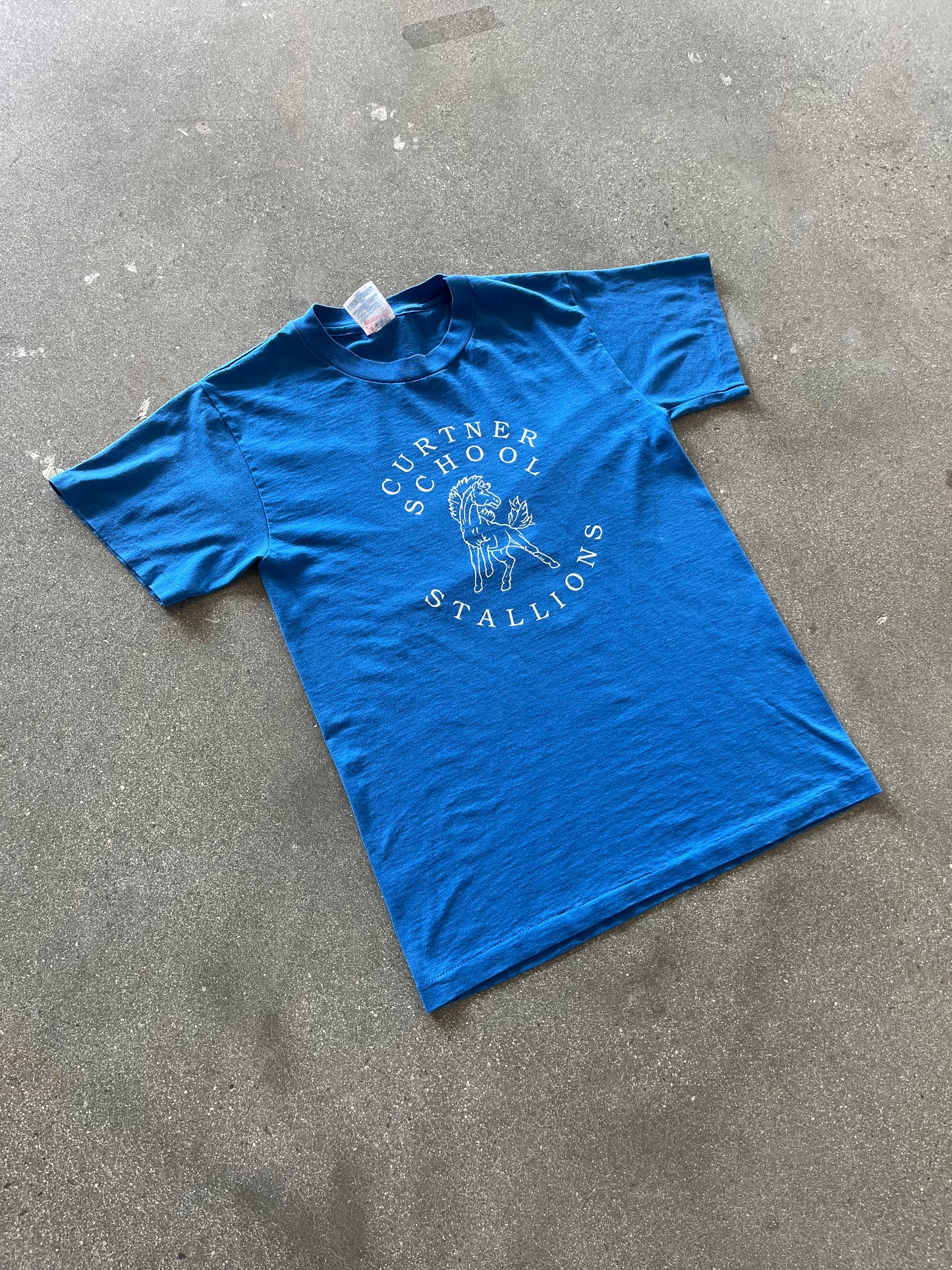 90’S CURTNER SCHOOL STALLIONS TEE - S/M