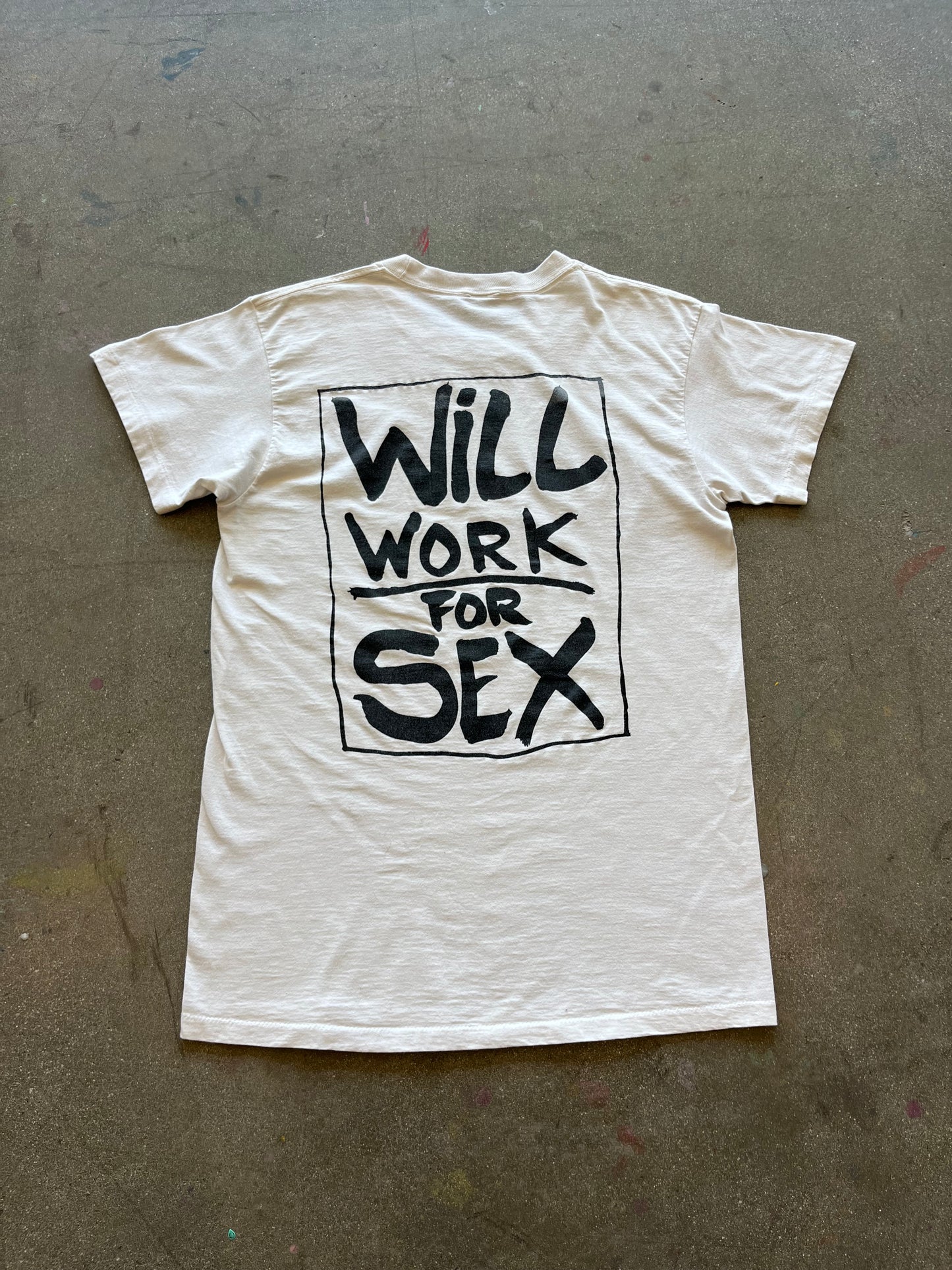 90’S “WILL WORK FOR SEX” NO FEAR TEE - M/L