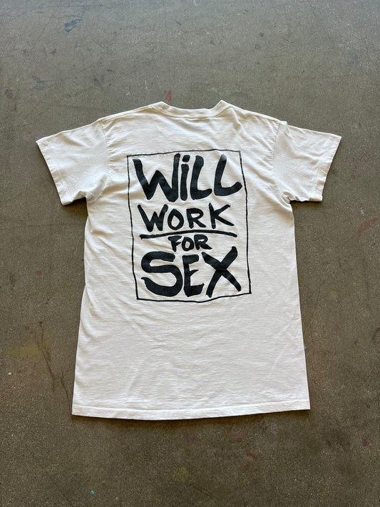 90’S “WILL WORK FOR SEX” NO FEAR TEE - M/L