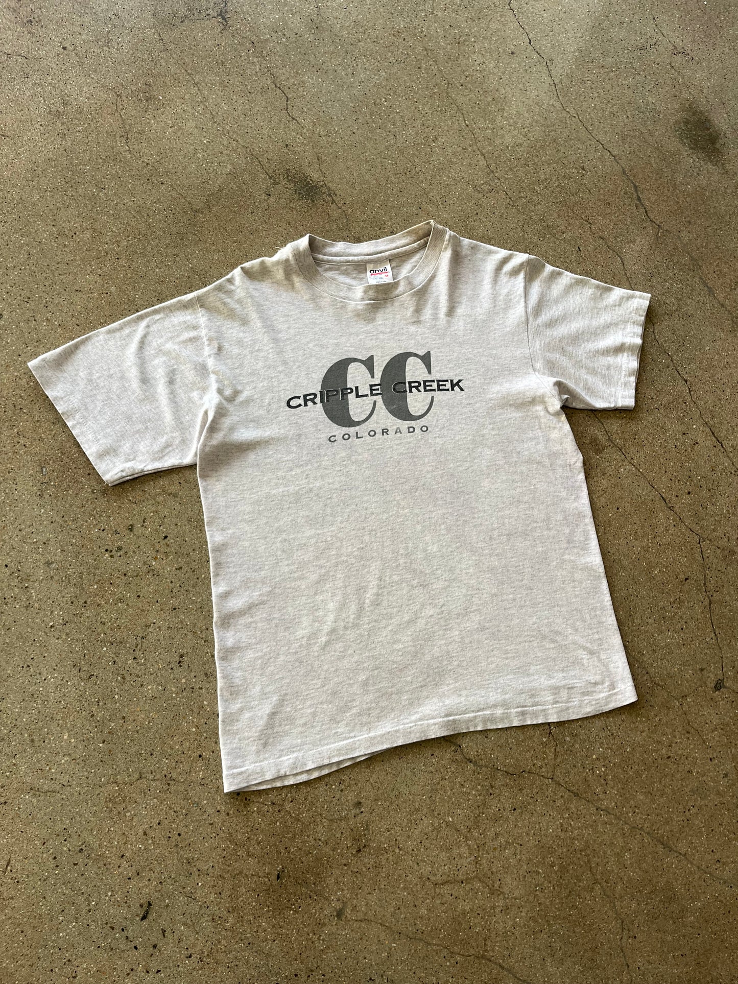 90’S GRAY “CRIPPLE CREEK” TEE - M