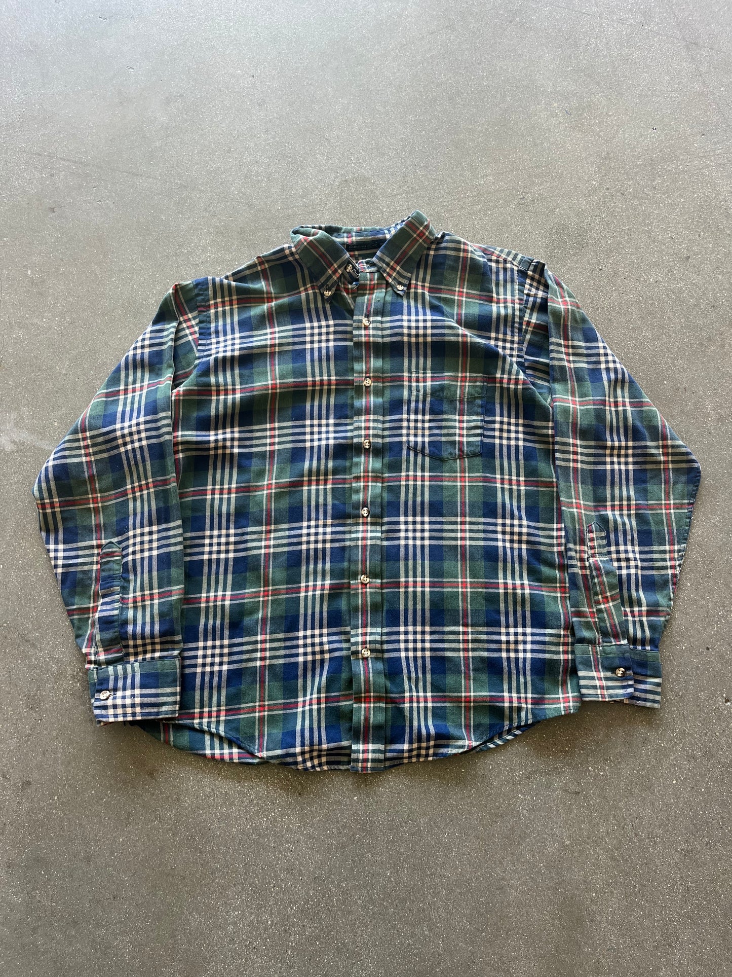 80’S ANDOVER MULTI COLORED WOVEN FLANNEL - BOXY M/L
