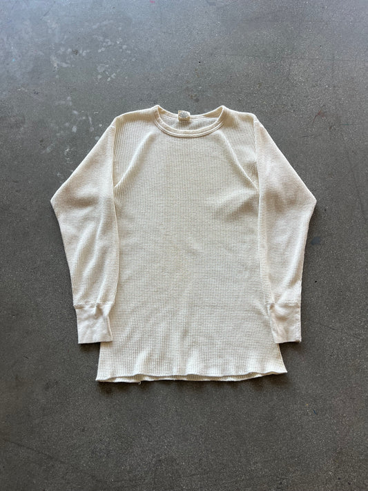 70’S CREAM WAFFLE THERMAL - M