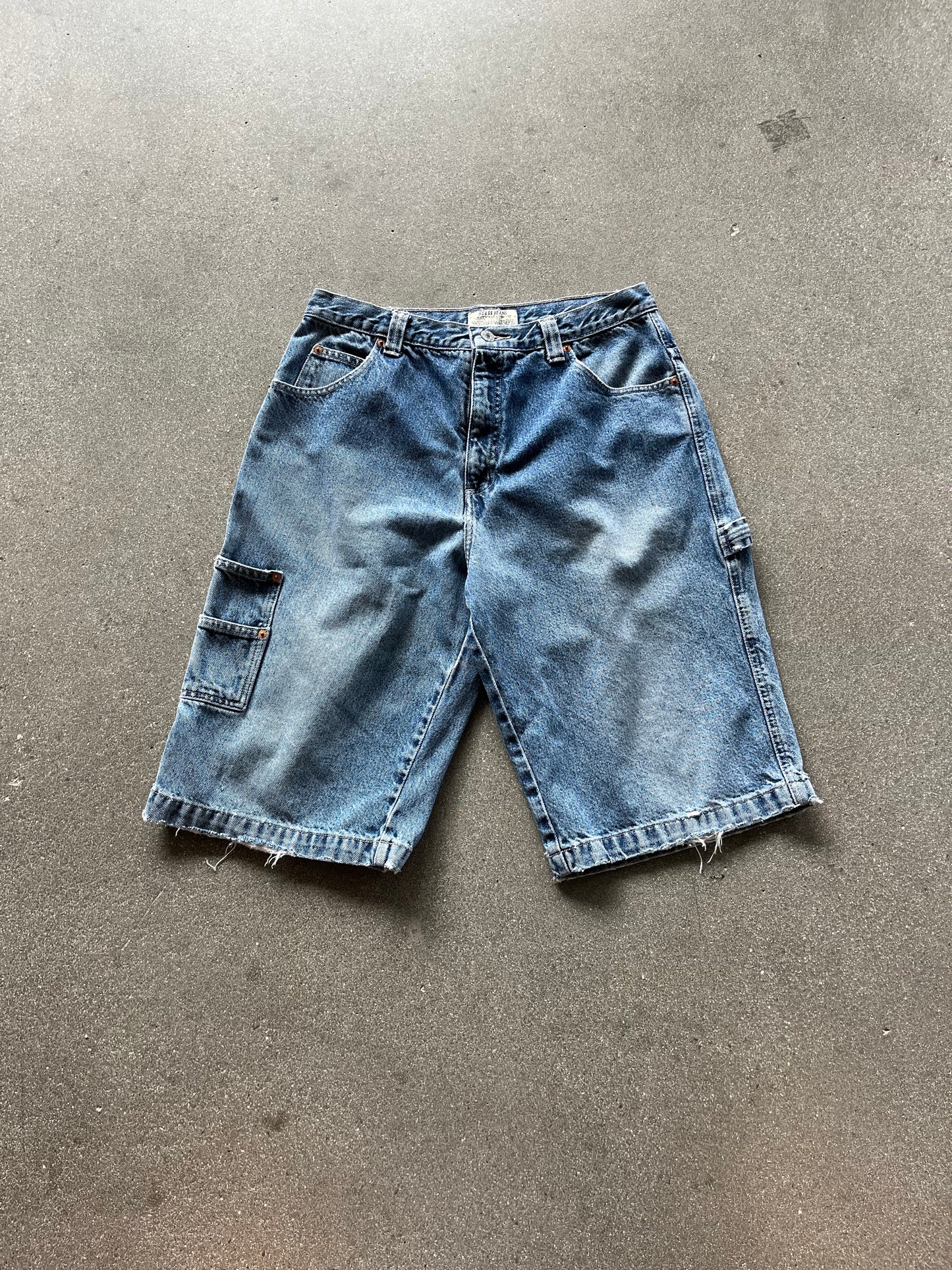 90’S FADED GUESS CARPENTER JORTS - 34