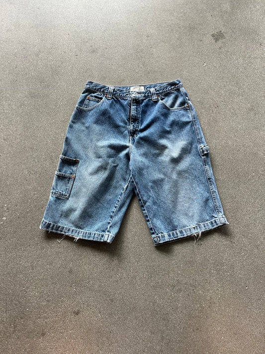 90’S FADED GUESS CARPENTER JORTS - 34