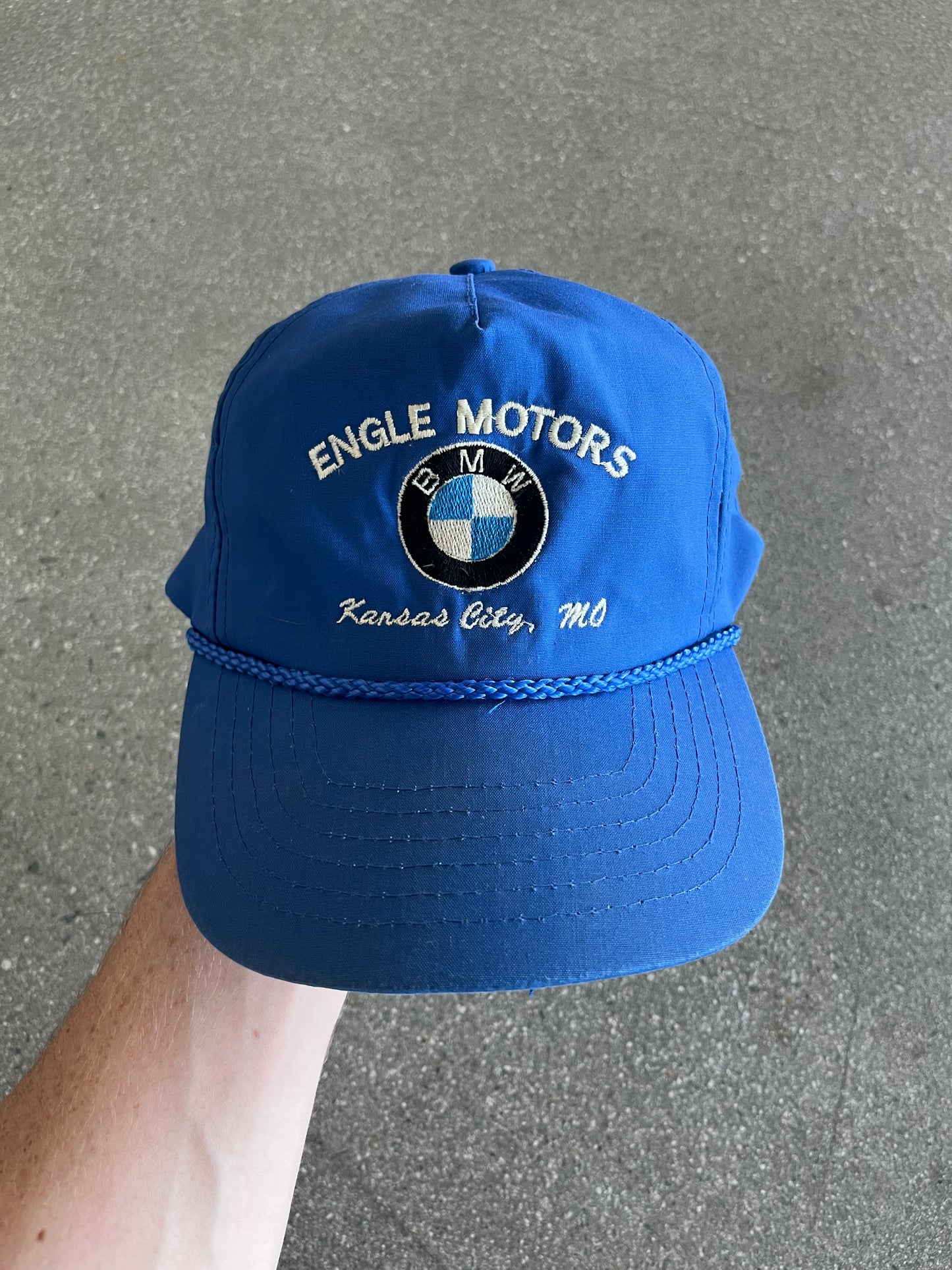 90’S BMW “ENGLE MOTORS” TRUCKER HAT - ONE SIZE