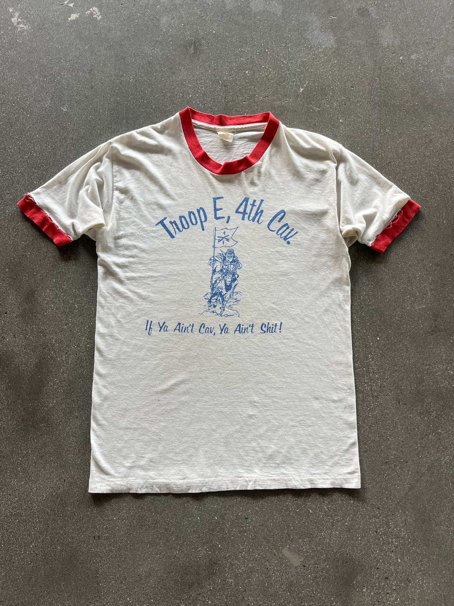 80’S “YA AIN’T SHIT!” RINGER TEE - M