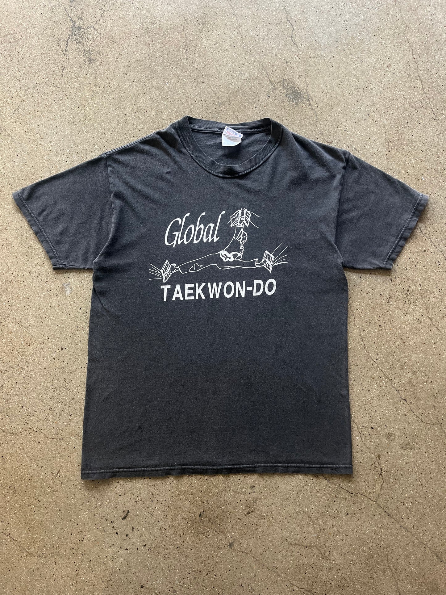 90’S FADED “GLOBAL TAEKWANDO” TEE - M/L