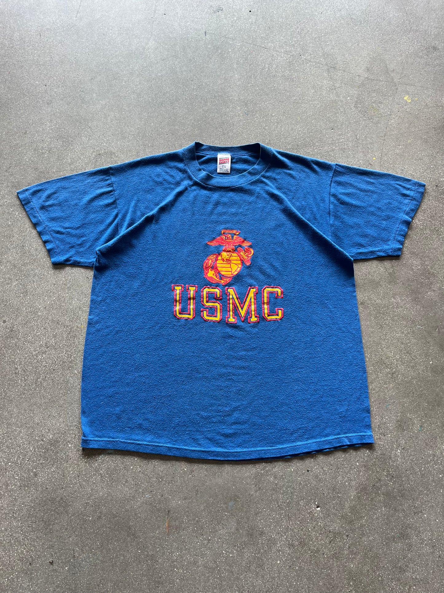 90’S BLUE “USMC” TEE - BOXY L