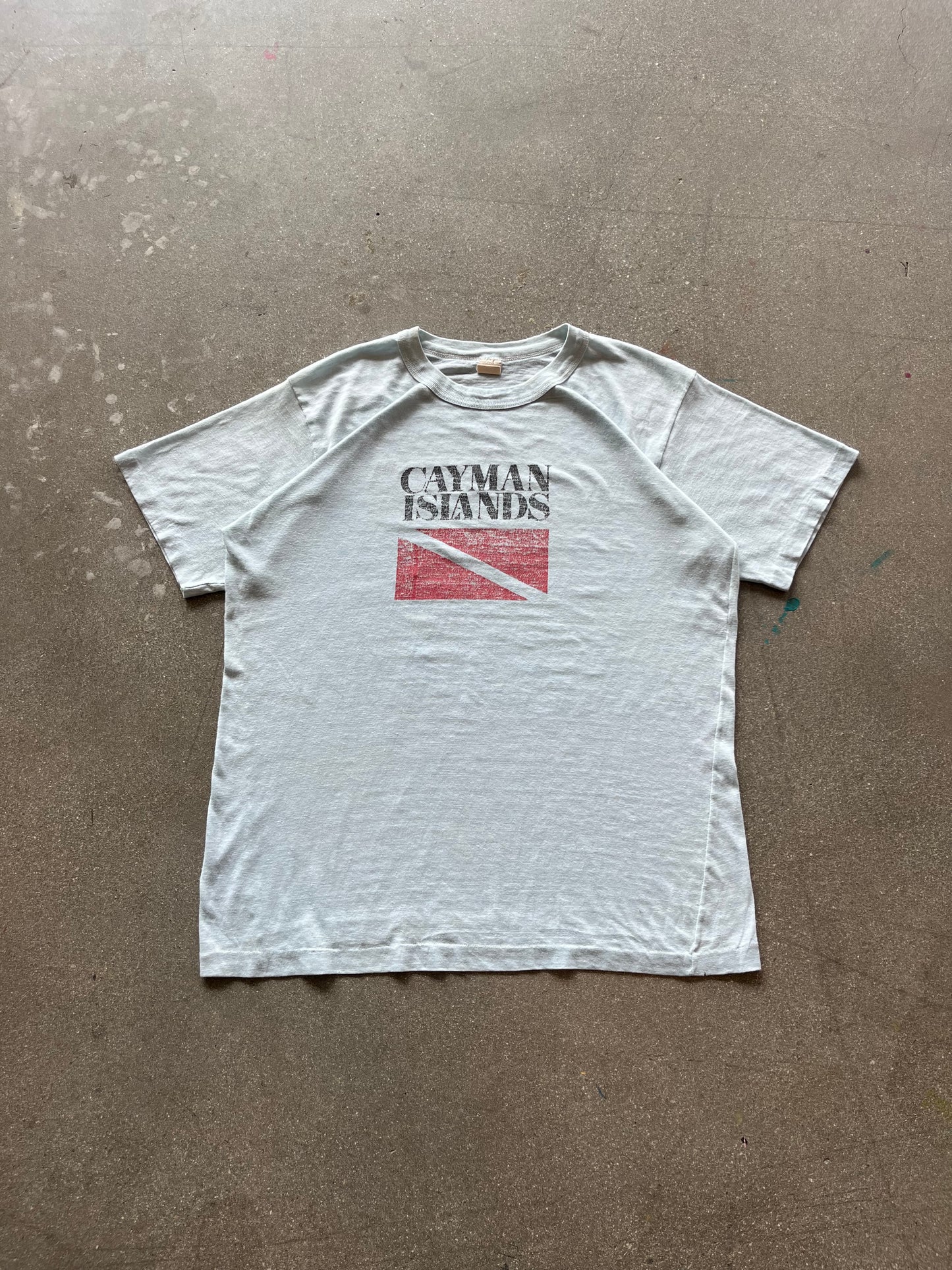80’S “CAYMAN ISLANDS” TEE - L