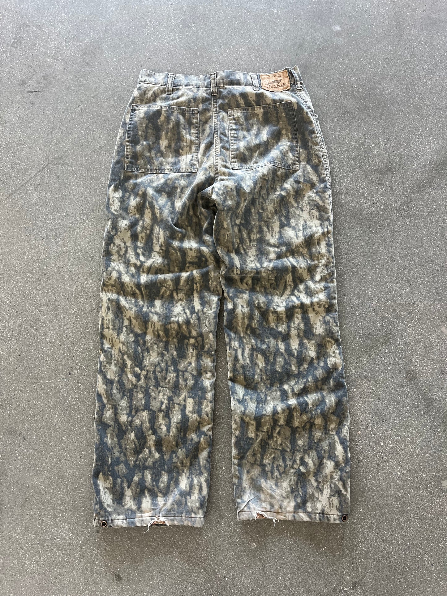 90’S DUXBAK REALTREE CAMO HUNTING PANTS - 32