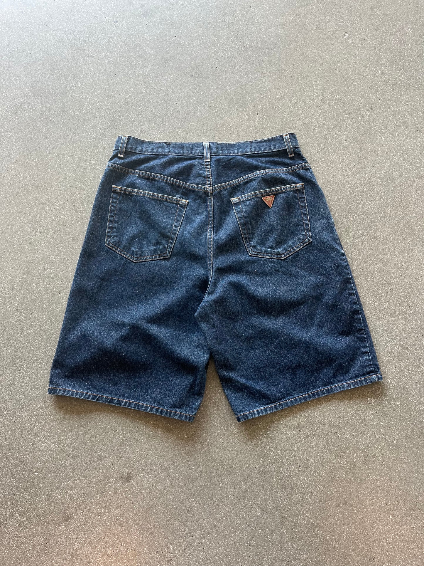 90’S GUESS RAW DENIM JORTS - 34
