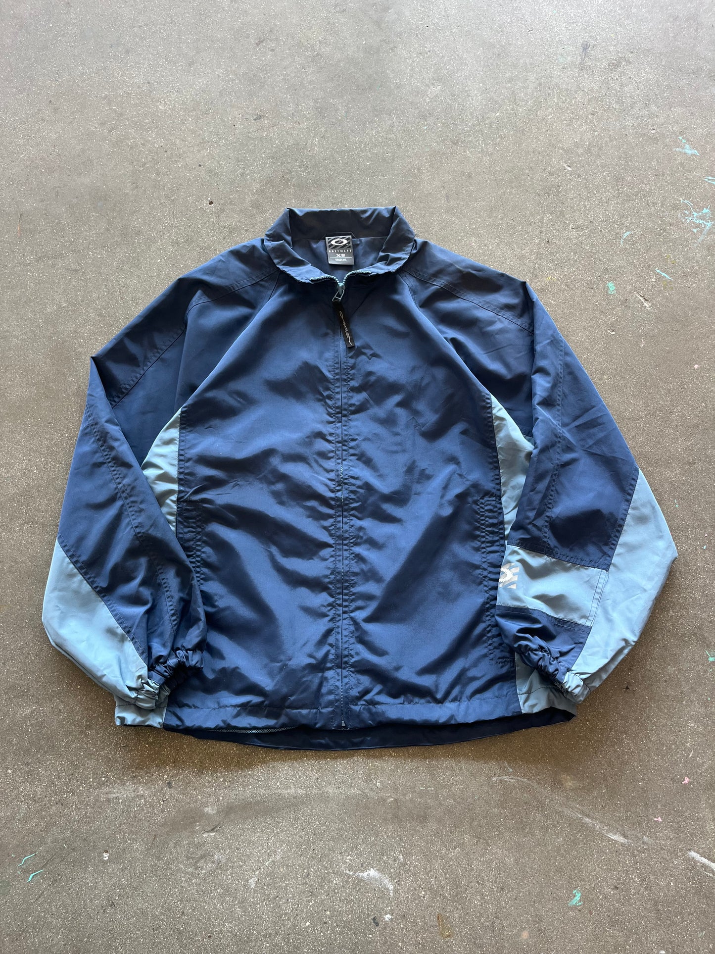90’S OAKLEY SOFTWARE TWO TONED BLUE WINDBREAKER - BOXY M