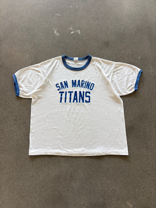 70'S RUSSELL "TITANS" RINGER TEE - BOXY M