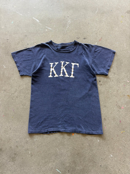 70'S NAVY "KAPPA KAPPA GAMMA' FRATERNITY BABY TEE - S/M