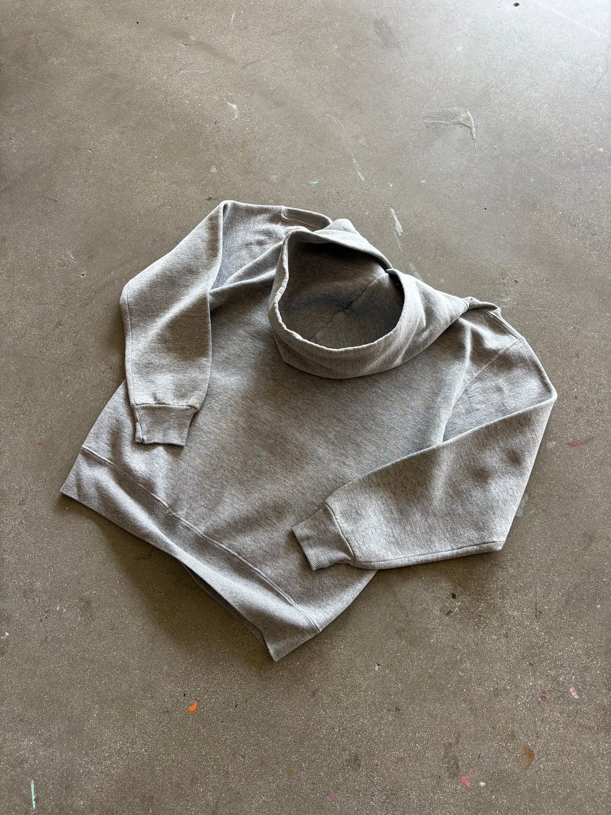 90'S HEATHER GRAY "UNLV TRACK" RUSSELL HOODIE - M