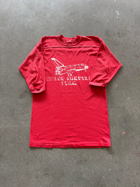 80'S RED "SPACE SHUTTLE" HALF SLEEVE JERSEY - M/L