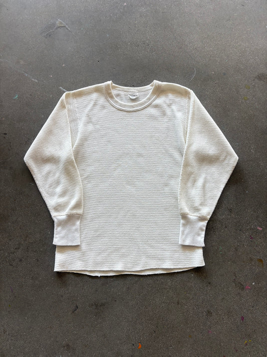 80'S IVORY "OAKTON" WAFFLE THERMAL - M