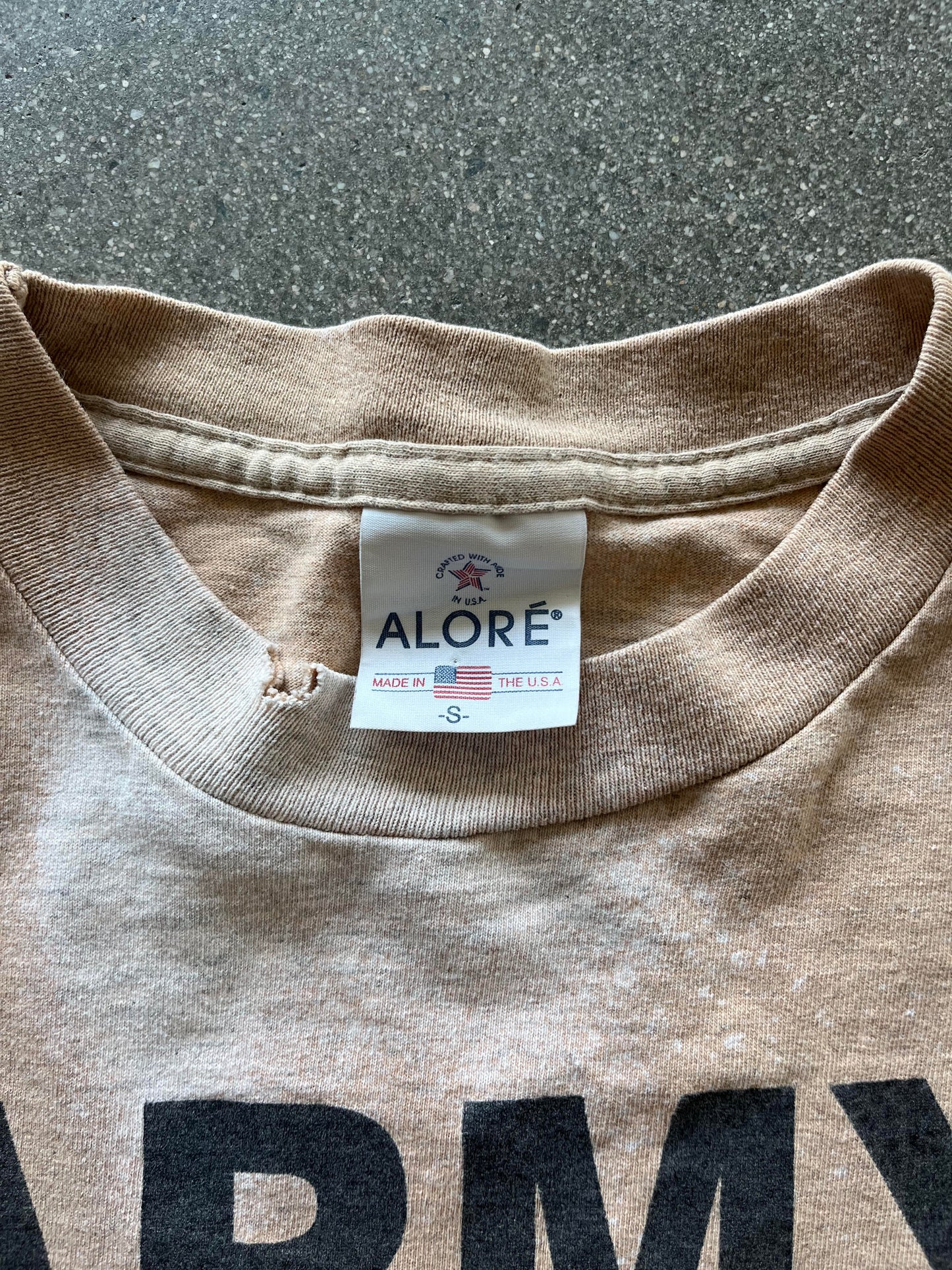90'S "BE ALL YOU'RE TOLD TO BE" ARMY TEE - S